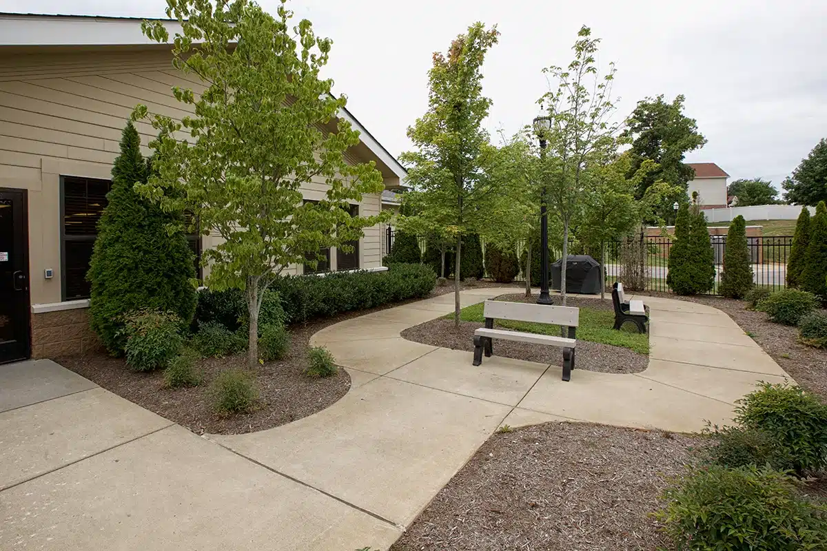 The courtyard at Park Meadows